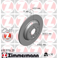stabdžių diskas (1vnt) COAT Z
                                ZIMMERMANN                                610.3714.20, Nenuro