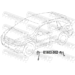 Jutiklis, žibintų diapazono reguliavimas
                                FEBEST                                01603-002, N