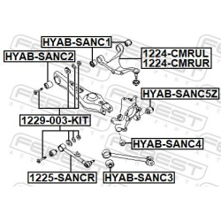 pakabos svirtis
                                FEBEST                                1224-CMRUL, Nenurodytas gamintojas, 122