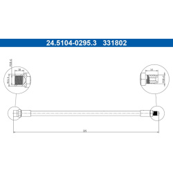 stabdžių žarnelė
                                ATE                                                24.5104-0295.3, ATE, 