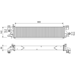 Radiatorius, variklio aušinimas
VALEO 701249,
