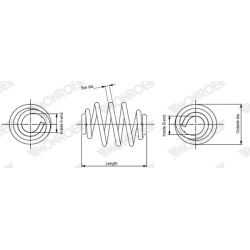 spyruoklė MONROE SPRINGS
                                                SN3409, MONROE, SN3409, auto detalė