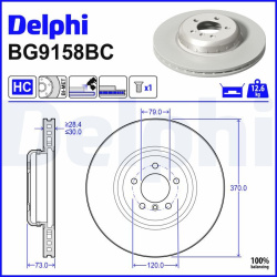 stabdžių diskas (1vnt)
                                DELPHI                                                BG9158BC, Nenu