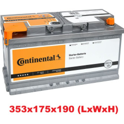 Akumuliatorius CONTINENTAL 100Ah 900A L5 PREMIUM
                                CONTINENTAL                                 