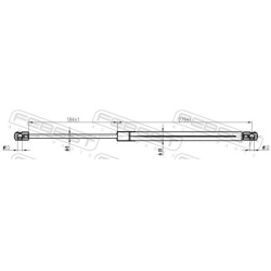 dujinė spyruoklė, bagažinė
                                FEBEST                                22117-013, Nenurodytas g