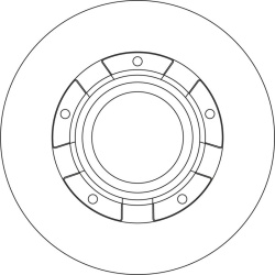 stabdžių diskas (1vnt) TRW SINGLE
                                                DF6558S, TRW, DF6558S, auto detalė