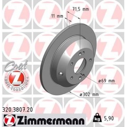stabdžių diskas (1vnt) COAT Z
ZIMMERMANN 320