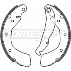 stabdžių trinkelių komplektas
                                TOMEX Brakes                                                