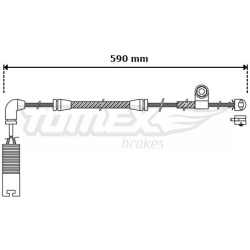 įspėjimo kontaktas, stabdžių trinkelių susidėvėjimas
                                TOMEX Brakes                     