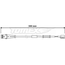 įspėjimo kontaktas, stabdžių trinkelių susidėvėjimas
                                TOMEX Brakes                     