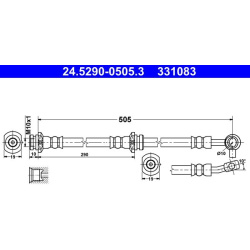 stabdžių žarnelė
                                ATE                                                24.5290-0505.3, ATE, 