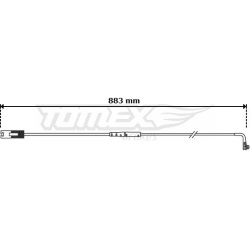 įspėjimo kontaktas, stabdžių trinkelių susidėvėjimas
                                TOMEX Brakes                     