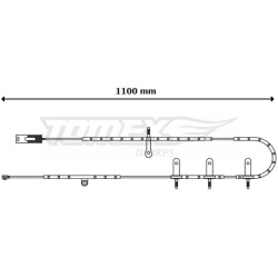 įspėjimo kontaktas, stabdžių trinkelių susidėvėjimas
                                TOMEX Brakes                     