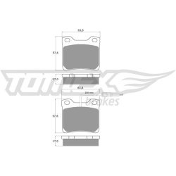 stabdžių trinkelių rinkinys, diskinis stabdys
                                TOMEX Brakes                                