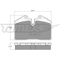 stabdžių trinkelių rinkinys, diskinis stabdys
                                TOMEX Brakes                                