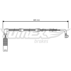 įspėjimo kontaktas, stabdžių trinkelių susidėvėjimas
                                TOMEX Brakes                     
