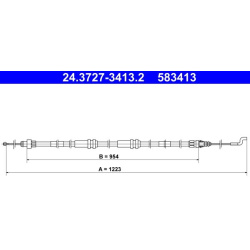 trosas, stovėjimo stabdys
                                ATE                                                24.3727-3413.2,