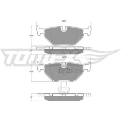 stabdžių trinkelių rinkinys, diskinis stabdys
                                TOMEX Brakes                                