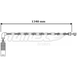įspėjimo kontaktas, stabdžių trinkelių susidėvėjimas
                                TOMEX Brakes                     