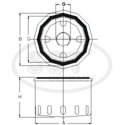 Filtras tepalo
                                SCT - MANNOL                                                SM833, SCT - MANNO