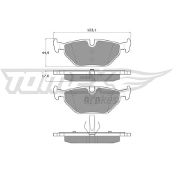 stabdžių trinkelių rinkinys, diskinis stabdys
                                TOMEX Brakes                                