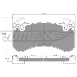 stabdžių trinkelių rinkinys, diskinis stabdys
                                TOMEX Brakes                                