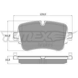 stabdžių trinkelių rinkinys, diskinis stabdys
                                TOMEX Brakes                                