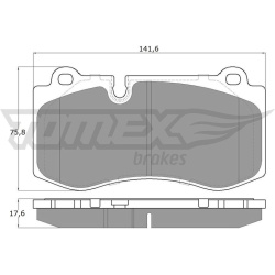 stabdžių trinkelių rinkinys, diskinis stabdys
                                TOMEX Brakes                                