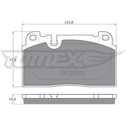 stabdžių trinkelių rinkinys, diskinis stabdys
                                TOMEX Brakes                                
