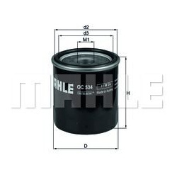 Filtras tepalo
                                MAHLE                                                OC534, MAHLE, OC534, auto