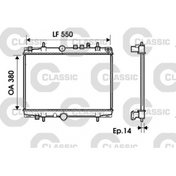 Aušinimo radiatorius
                                VALEO                                                234278, VALEO, 234