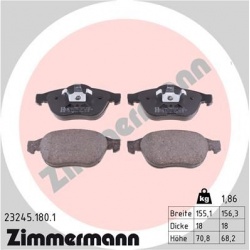 stabdžių trinkelių rinkinys, diskinis stabdys
                                ZIMMERMANN                                  