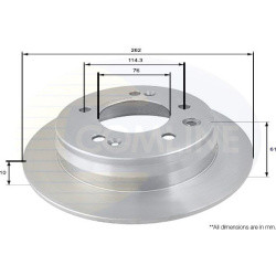 Stabdžių diskas (1VNT), galinis
                                COMLINE                                                ADC1