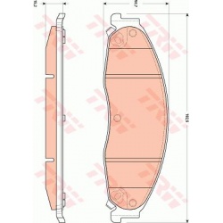 stabdžių trinkelių rinkinys, diskinis stabdys
TRW