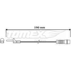 įspėjimo kontaktas, stabdžių trinkelių susidėvėjimas
                                TOMEX Brakes                     