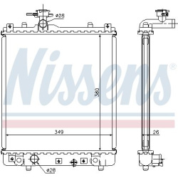 Aušinimo radiatorius
                                NISSENS                                                63014A, NISSENS,
