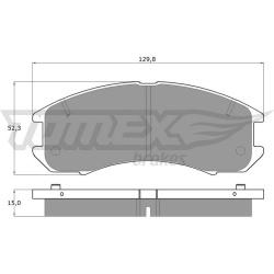 stabdžių trinkelių rinkinys, diskinis stabdys
                                TOMEX Brakes                                