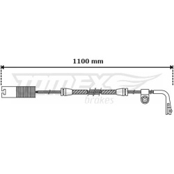 įspėjimo kontaktas, stabdžių trinkelių susidėvėjimas
                                TOMEX Brakes                     