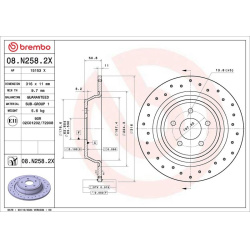 stabdžių diskas (1vnt) XTRA LINE - Xtra
                                BREMBO                                             