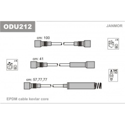 uždegimo laido komplektas
                                JANMOR                                                ODU212, JANM