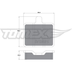 stabdžių trinkelių rinkinys, diskinis stabdys
TOMEX Brakes