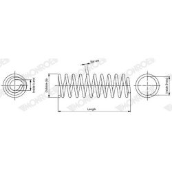 spyruoklė MONROE SPRINGS
                                                SP4970, MONROE, SP4970, auto detalė