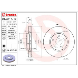 stabdžių diskas (1vnt) PRIME LINE - UV Coated
BREMBO