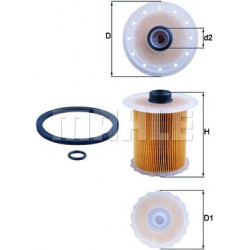Filtras kuro diesel
                                MAHLE                                                KX81D, MAHLE, KX81D,