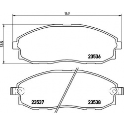 Stabdžių trinkelių rinkinys, diskinis stabdys PRIME LINE
BREMBO