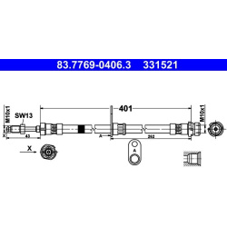 stabdžių žarnelė
                                ATE                                                83.7769-0406.3, ATE, 