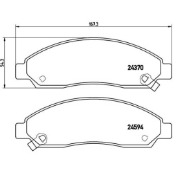 Stabdžių trinkelių rinkinys, diskinis stabdys PRIME LINE
BREMBO