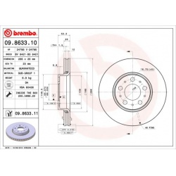 stabdžių diskas (1vnt) PRIME LINE - UV Coated
                                BREMBO                                       