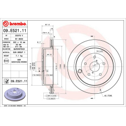stabdžių diskas (1vnt) PRIME LINE - UV Coated
                                BREMBO                                       
