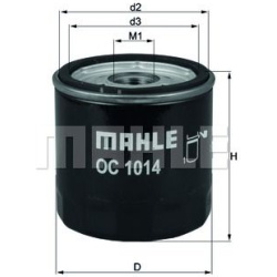 Filtras tepalo
MAHLE OC1014, MAHLE, OC1014, au